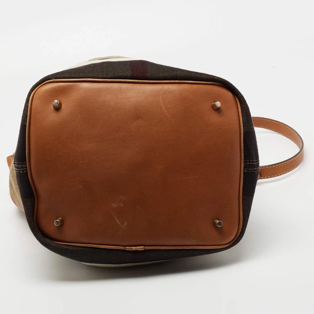 Burberry Beige/Black Nova Check Canvas and Leather Medium Ashby Shoulder Bag 商品