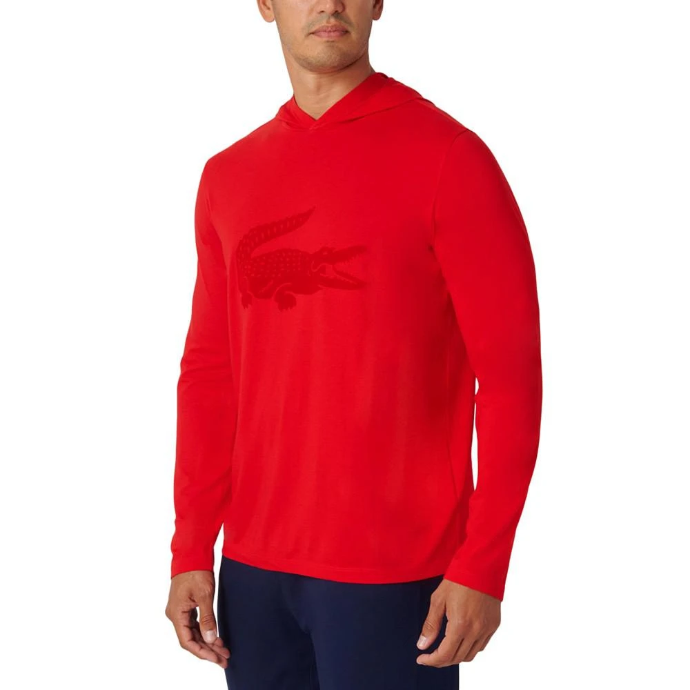 商品Lacoste|Men's Logo Print Hoodie Long-Sleeve T-Shirt,价格¥312,第3张图片详细描述