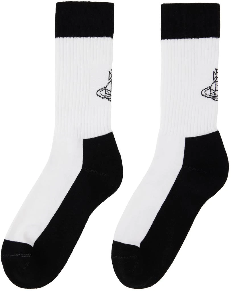 商品Vivienne Westwood|Black & White Sporty Socks,价格¥324,第2张图片详细描述