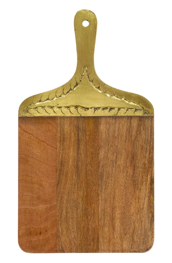 商品SONOMA SAGE HOME|Brown Wood Glam Cutting Board,价格¥313,第1张图片