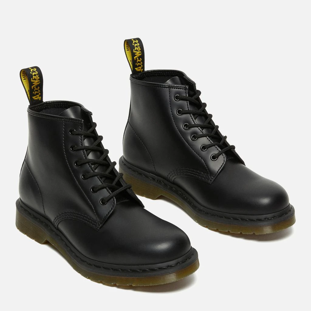 商品Dr. Martens|Dr. Martens 101 Smooth Leather 6-Eye Boots - Black,价格¥769,第2张图片详细描述