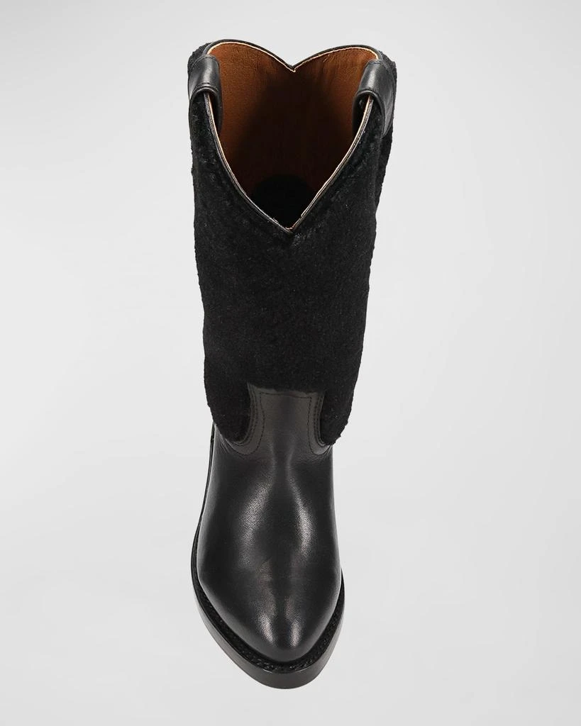 商品Frye|Billy Leather Shearling Cowboy Boots,价格¥3738,第3张图片详细描述