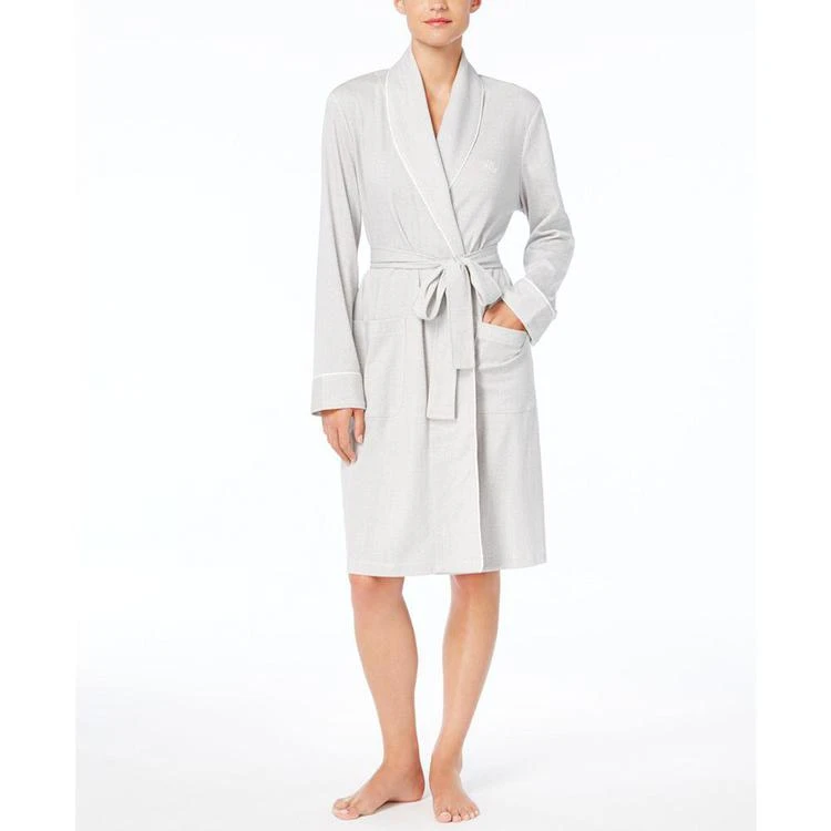 商品Ralph Lauren|Shawl-Collar Brushed Wrap Robe,价格¥274,第1张图片