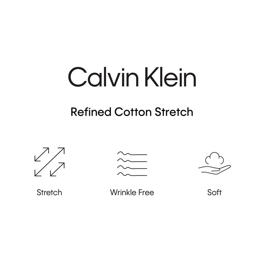 商品Calvin Klein|Men's Steel Plus Regular Fit Stretch Wrinkle Resistant Dress Shirt,价格¥318,第5张图片详细描述