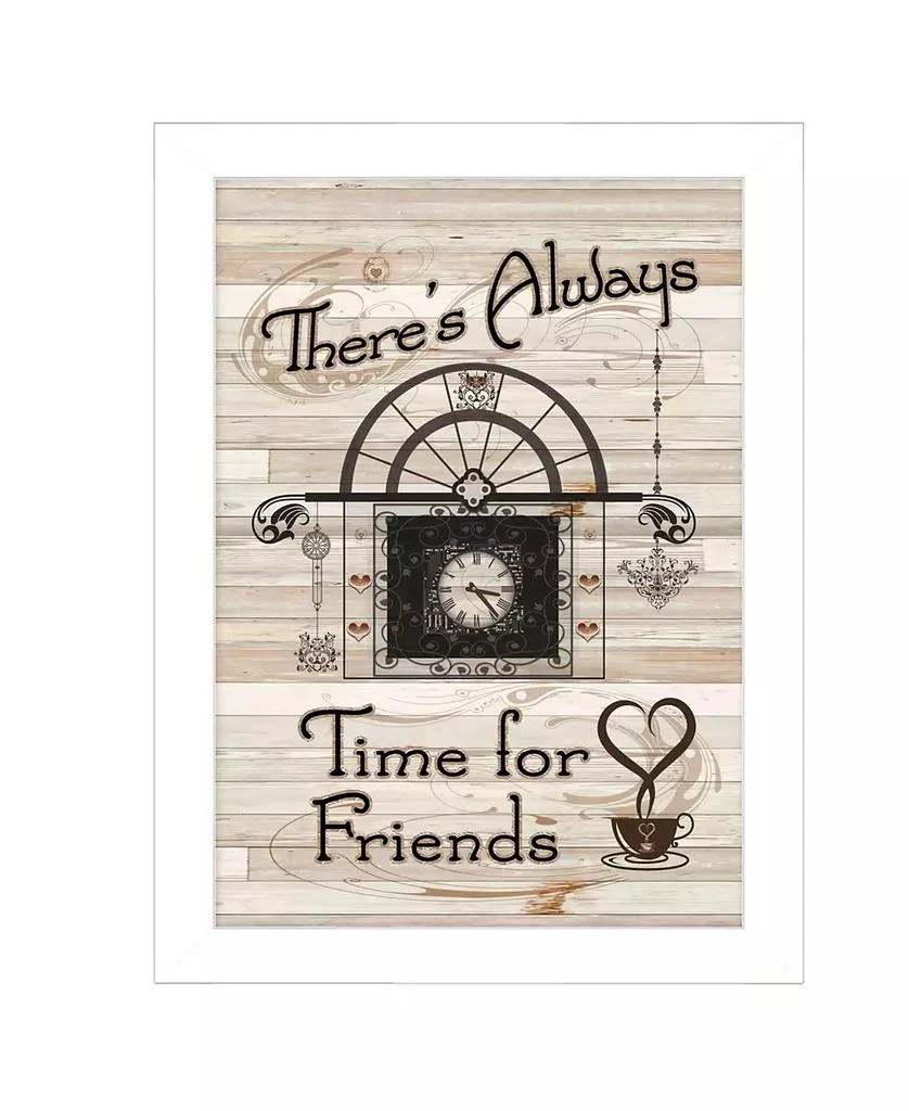 商品Trendy Décor 4U|Time for Friends by Millwork Engineering, Ready to hang Framed Print, White Frame, 10" x 14",价格¥291,第1张图片