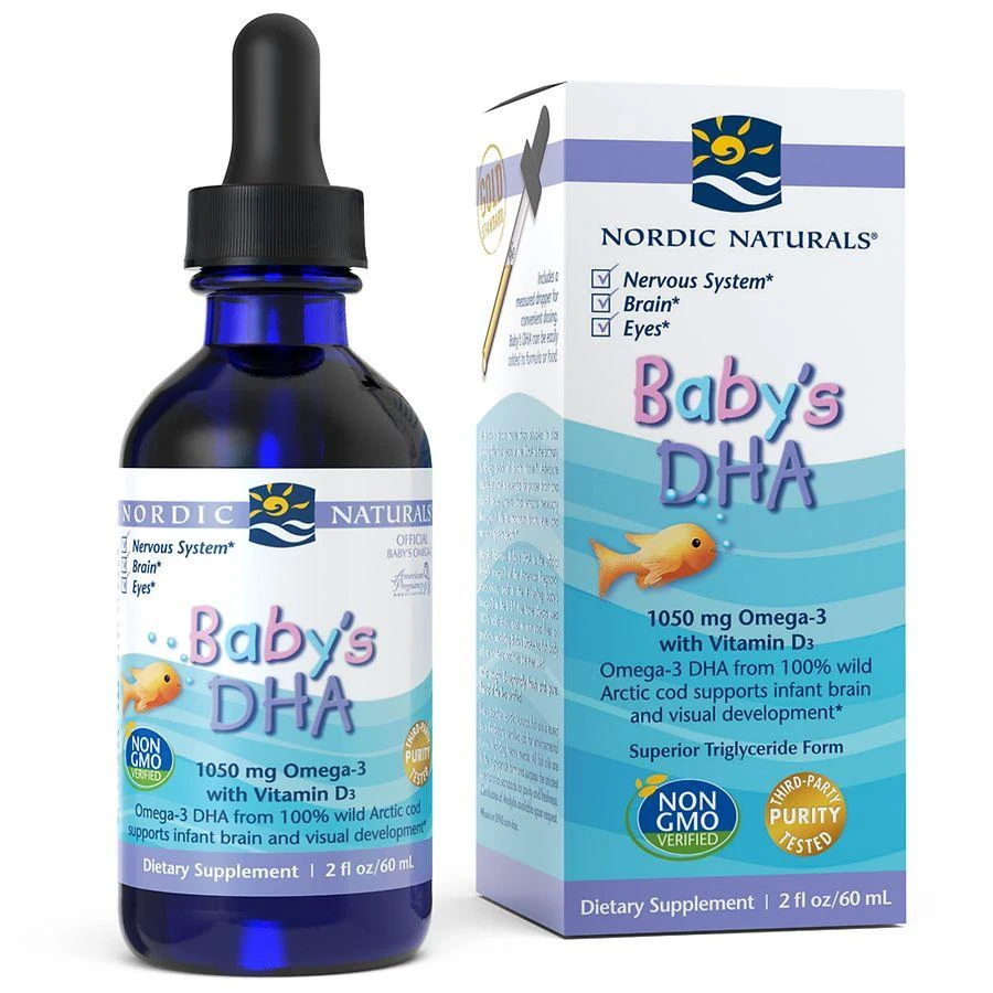 商品Nordic Naturals|婴儿 DHA 补充剂 ,价格¥107,第3张图片详细描述