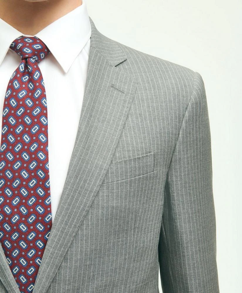 商品Brooks Brothers|Brooks Brothers Explorer Collection Classic Fit Wool Pinstripe Suit Jacket,价格¥3017,第2张图片详细描述