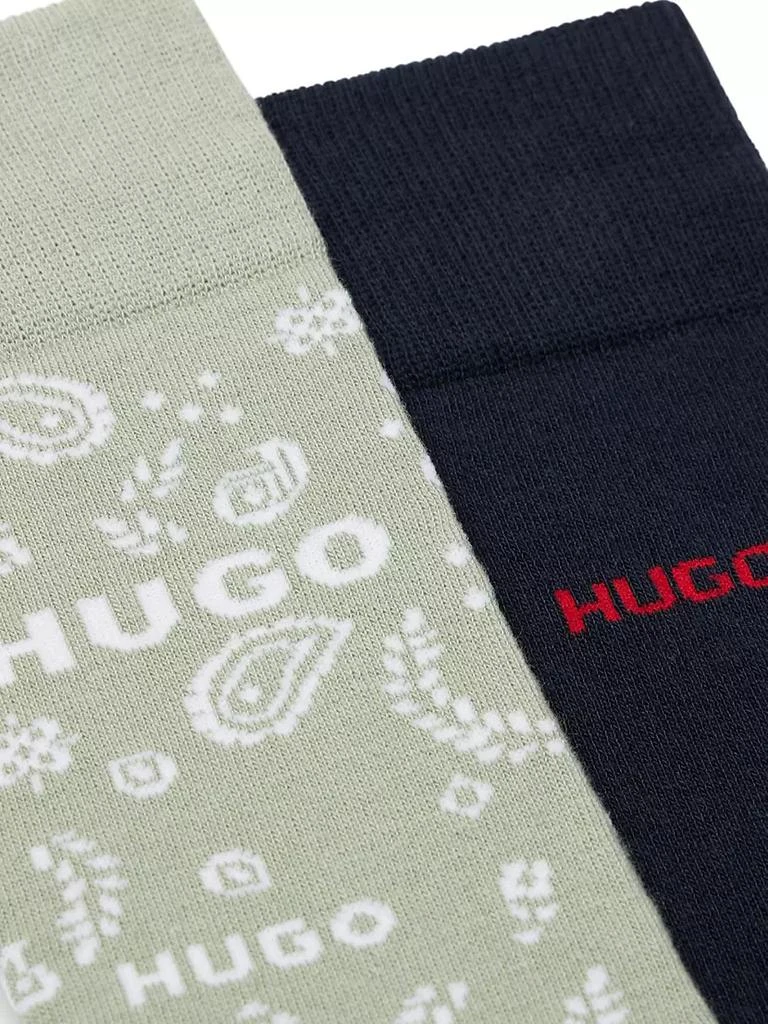 商品Hugo Boss|Two-Pack Of Regular-Length Socks With Logos,价格¥74,第2张图片详细描述