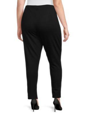 商品Calvin Klein|Plus Slit Ankle Slim Fit Pants,价格¥447,第4张图片详细描述