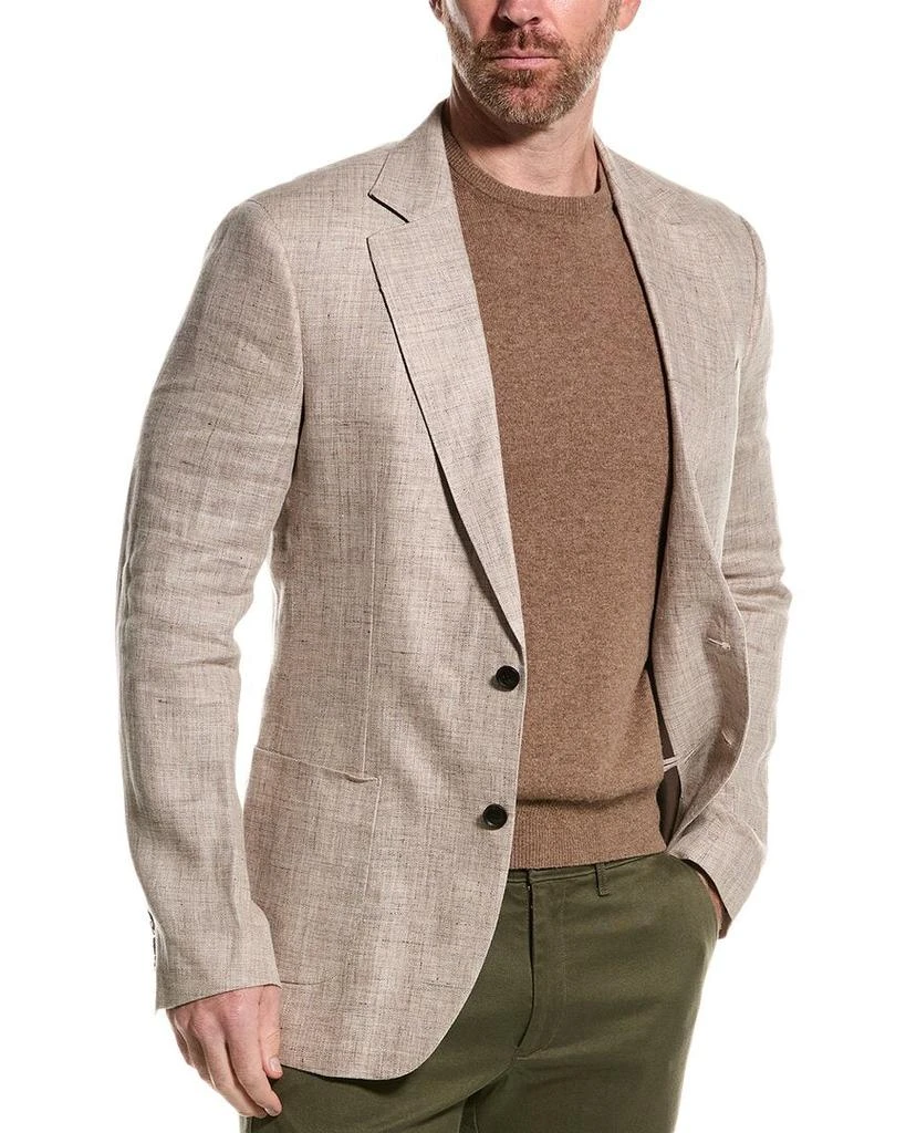 商品REISS|Auto Linen Notch Textured Jacket,价格¥1436,第1张图片