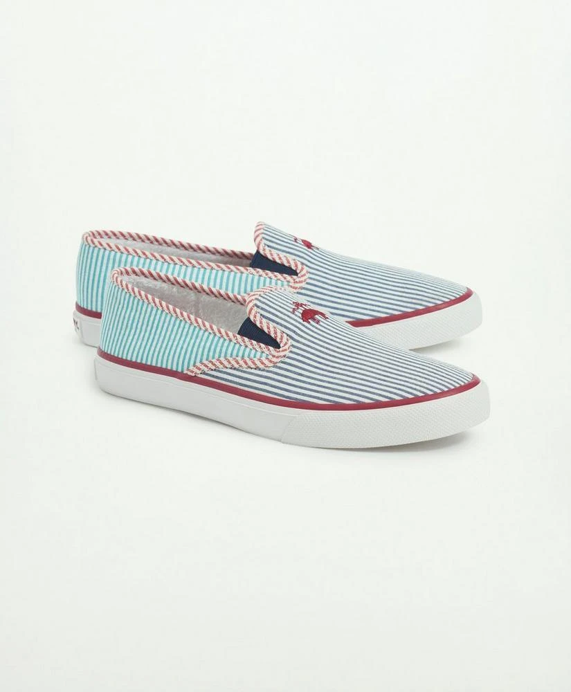 商品Brooks Brothers|Sperry x Brooks Brothers "Seersucker" Slip On,价格¥494,第1张图片