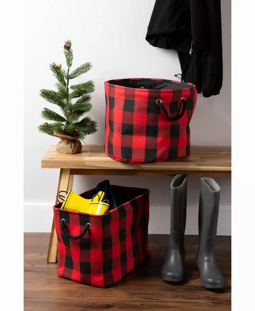 商品Design Imports|Storage Bin Buffalo Check, Round,价格¥282,第3张图片详细描述