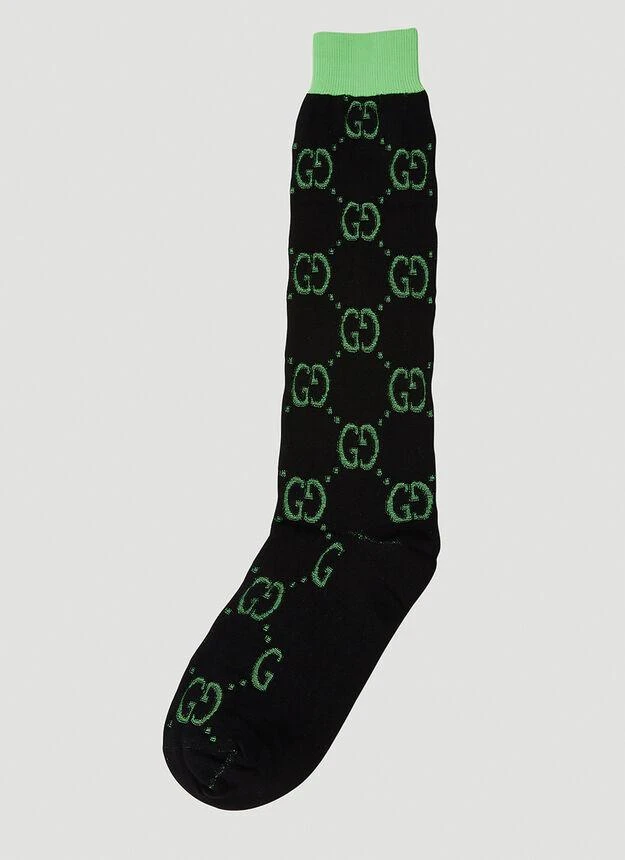 商品Gucci|GG Techno Socks in Black,价格¥1823,第1张图片