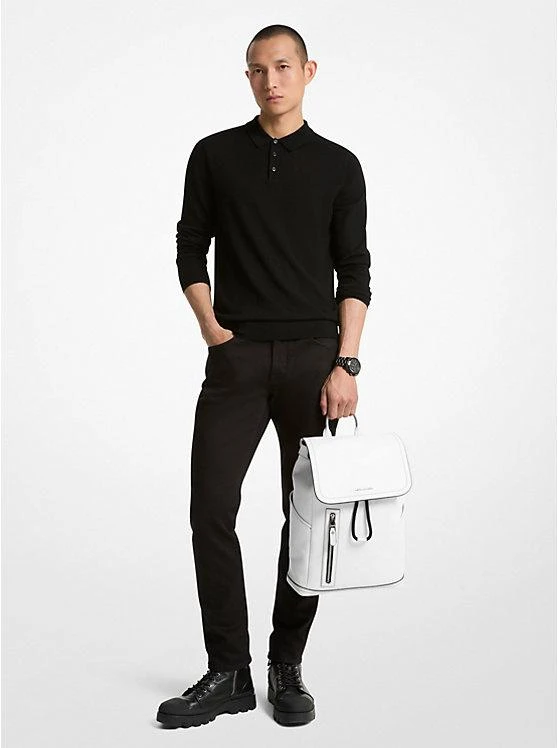 商品Michael Kors|Hudson Pebbled Leather Utility Backpack,价格¥3736,第4张图片详细描述