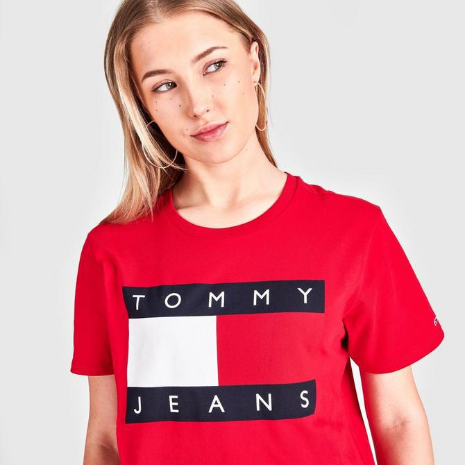 Women's Tommy Hilfiger Flag Short-Sleeve T-Shirt Dress商品第5张图片规格展示