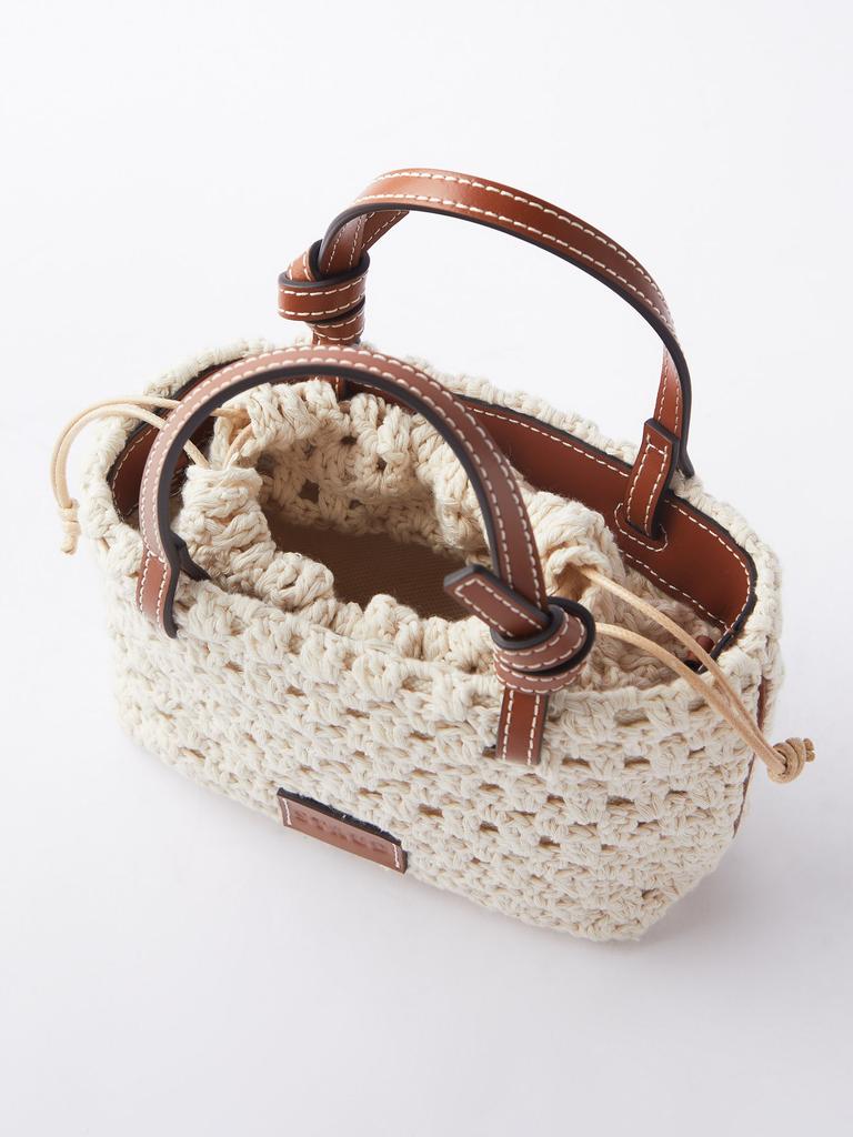 Ria crochet and leather cross-body bag商品第5张图片规格展示