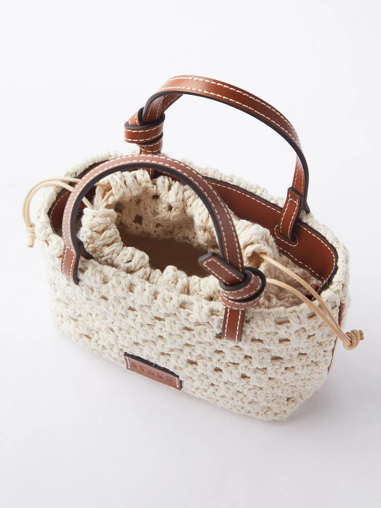 商品Staud|Ria crochet and leather cross-body bag,价格¥1616,第5张图片详细描述