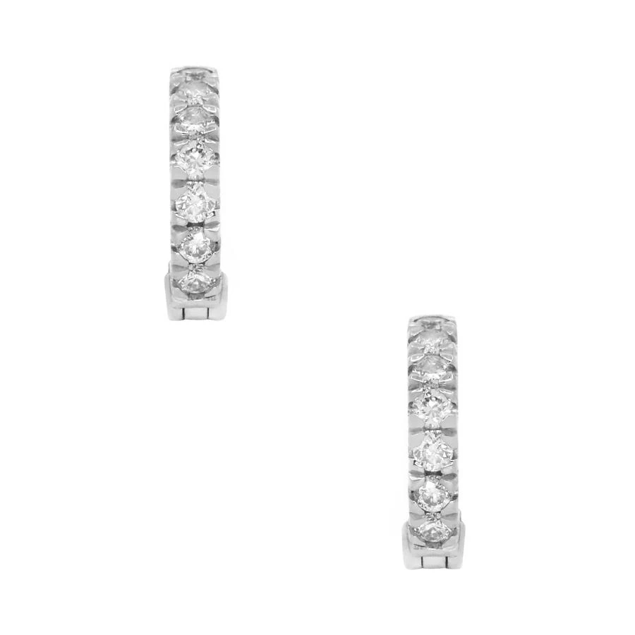 商品Tresorra|18K White Gold Diamond Hoop Earrings,价格¥4790,第1张图片