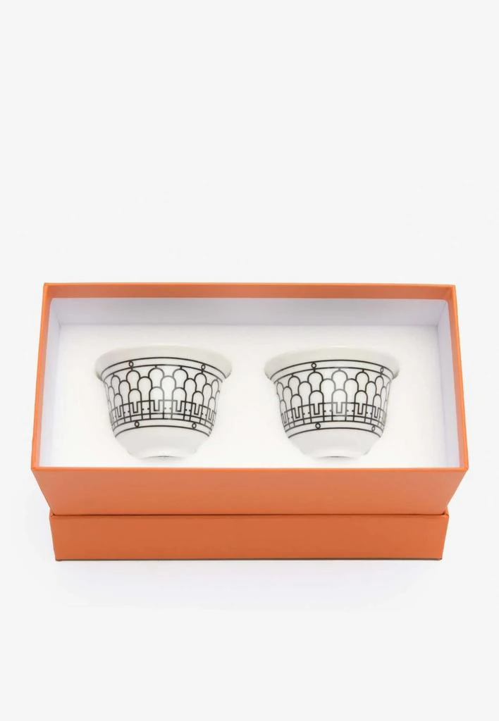 商品Hermes|Small H Déco Porcelain Cups- Set of 2,价格¥2251,第4张图片详细描述