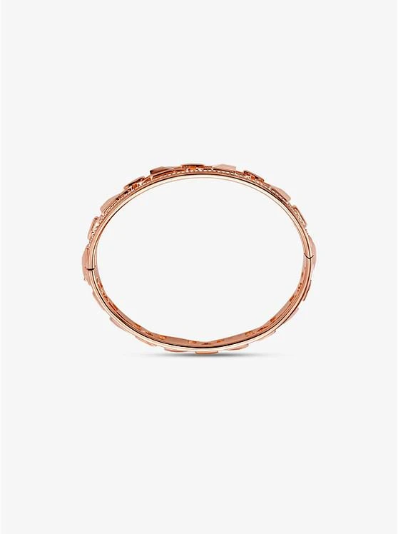 商品Michael Kors|Precious Metal-Plated Sterling Silver Mercer Link Pavé Halo Bangle,价格¥1870,第2张图片详细描述