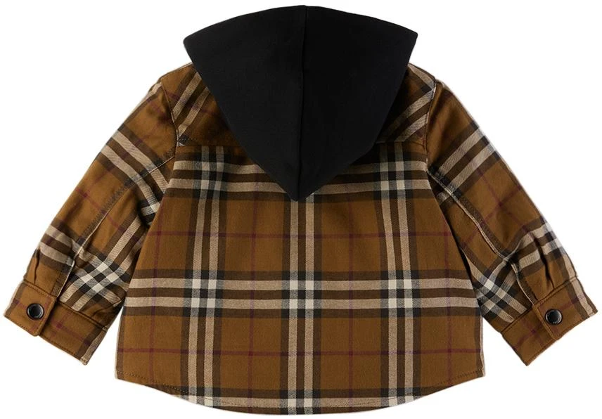 商品Burberry|棕色格纹婴儿夹克,价格¥4144,第2张图片详细描述