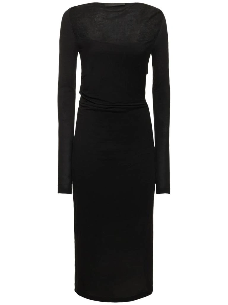 商品Helmut Lang|Scala Viscose Jersey Midi Dress,价格¥1062,第1张图片