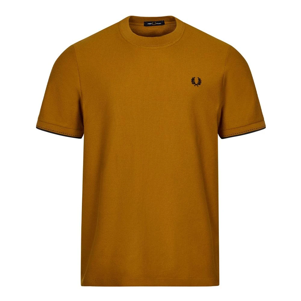 商品Fred Perry|Fred Perry Pique T-Shirt - Dark Caramel,价格¥438,第1张图片