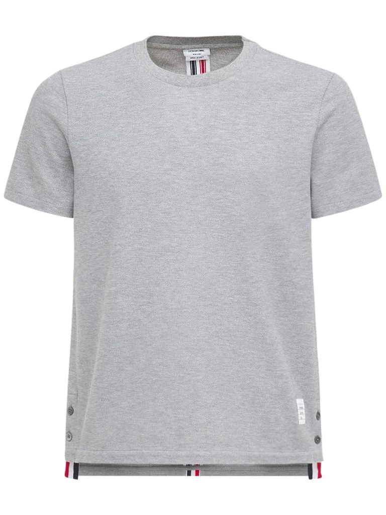 商品Thom Browne|Intarsia Band Cotton Jersey T-shirt,价格¥3152,第1张图片