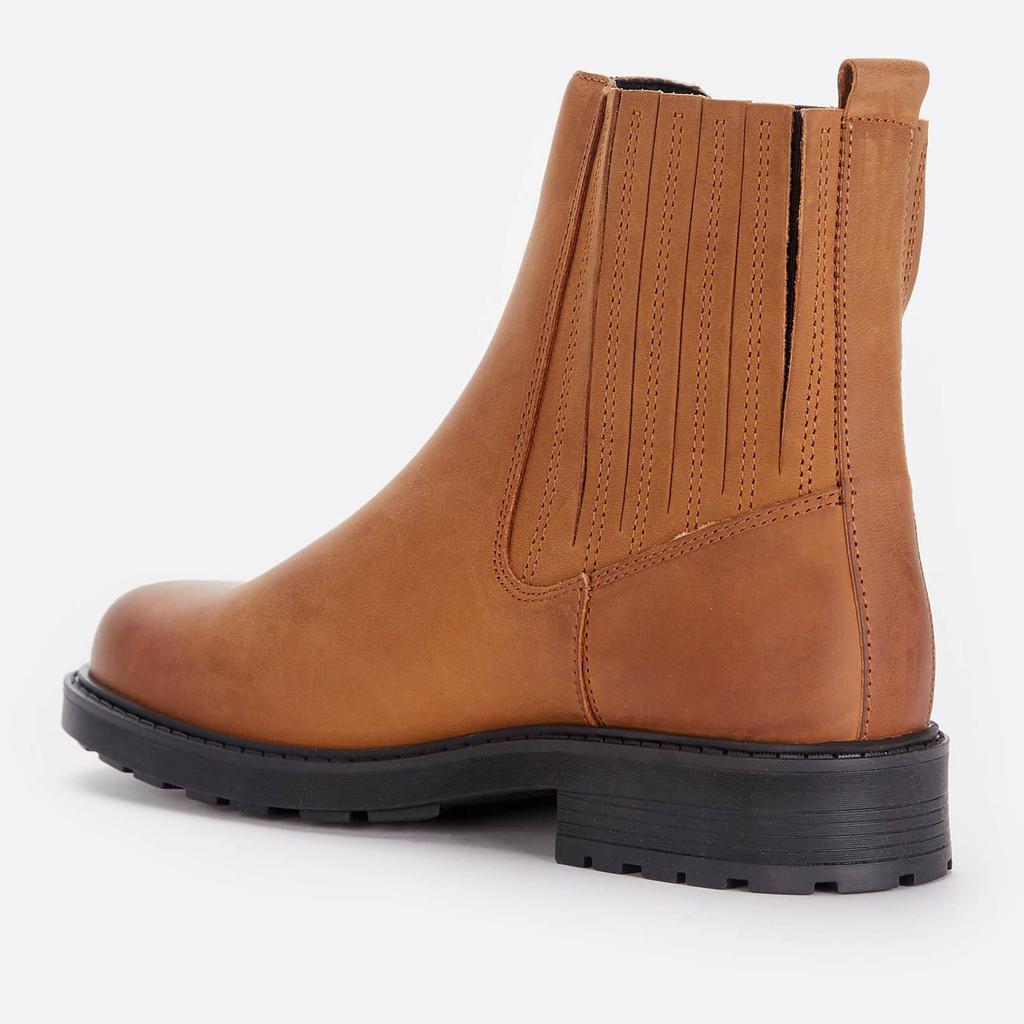 商品Clarks|Clarks Women's Orinoco 2 Mid Leather Chelsea Boots - Brown Snuff,价格¥389,第5张图片详细描述