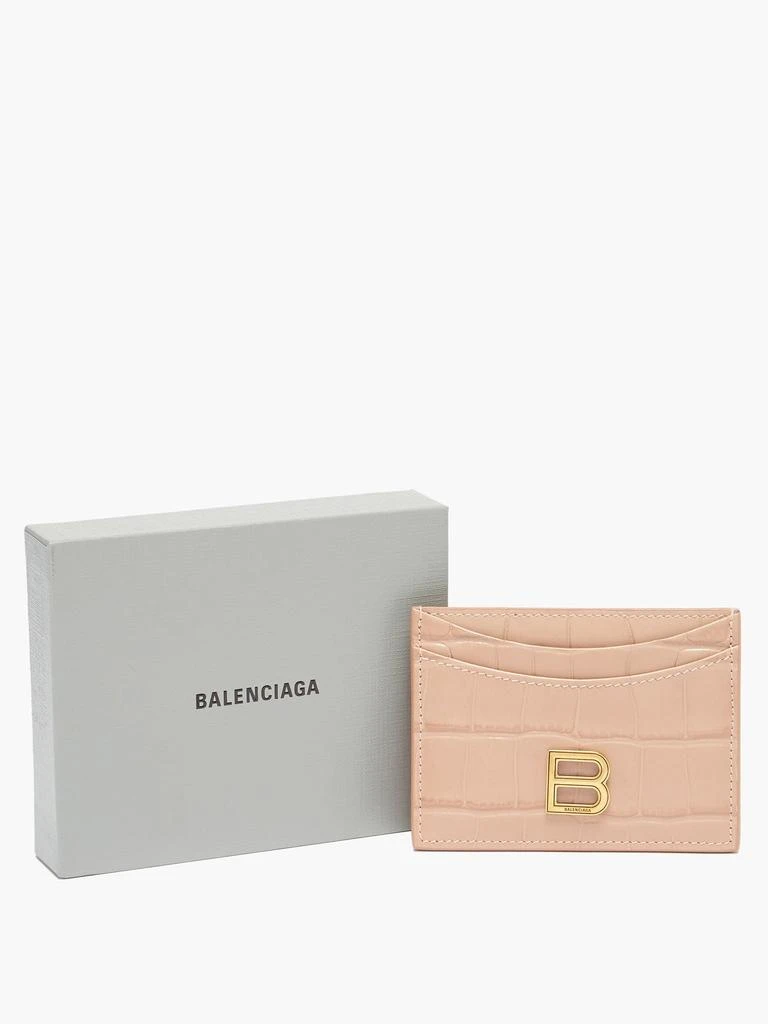 商品Balenciaga|Hourglass croc-embossed leather cardholder,价格¥2085,第5张图片详细描述
