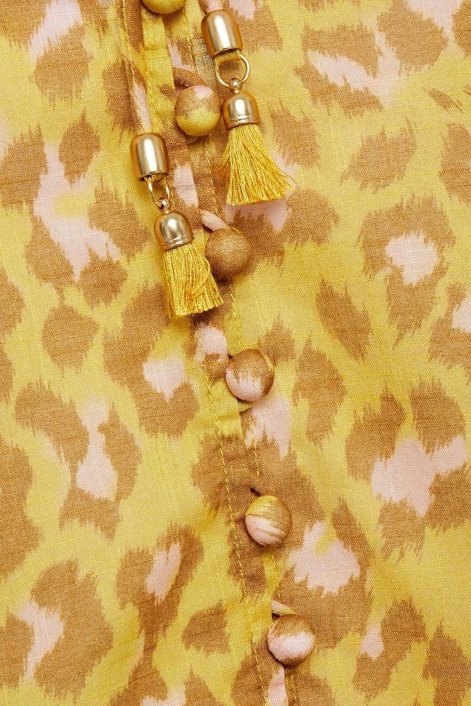 商品Zimmermann|Ruffle-trimmed leopard-print cotton-gauze blouse,价格¥635,第4张图片详细描述