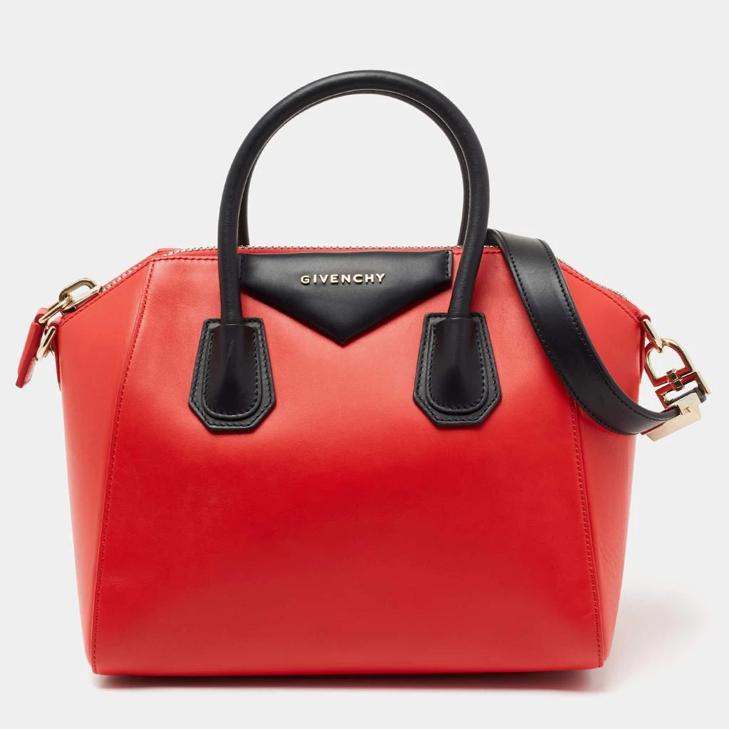 商品[二手商品] Givenchy|Givenchy Lipstick Red/Black Leather Small Antigona Satchel,价格¥4771,第1张图片