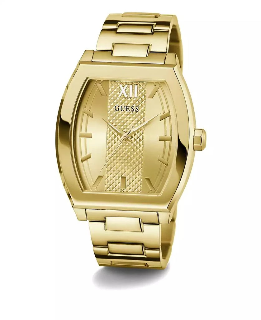 商品GUESS|Men's Analog Gold-Tone 100% Steel Watch 42mm,价格¥514,第5张图片详细描述