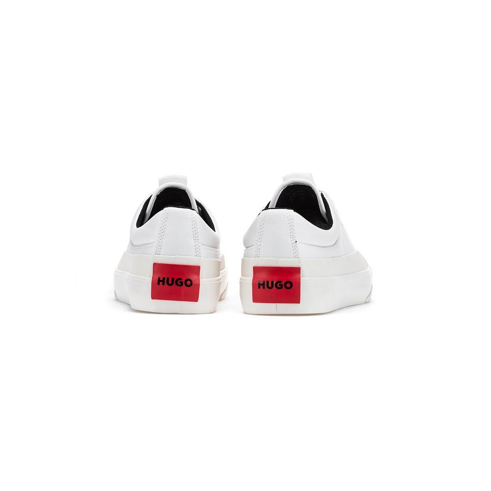 Men's Rubber-Bumper Lace Up Sneakers with Red Logo Label商品第7张图片规格展示
