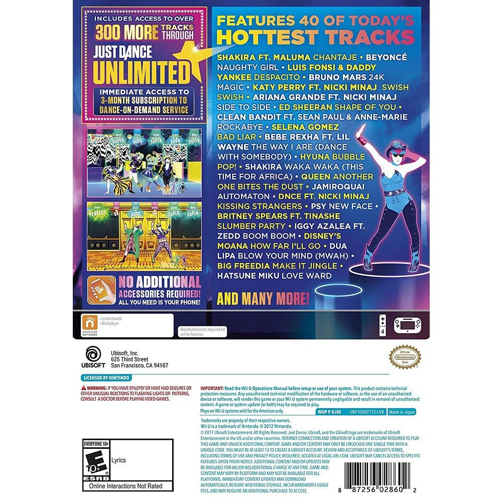 商品Ubisoft|Just Dance 2018 - Nintendo Wii-U,价格¥449,第2张图片详细描述