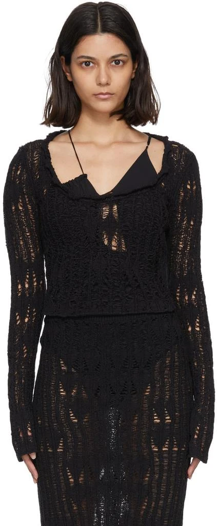 商品Acne Studios|Black Cotton Sweater,价格¥898,第1张图片