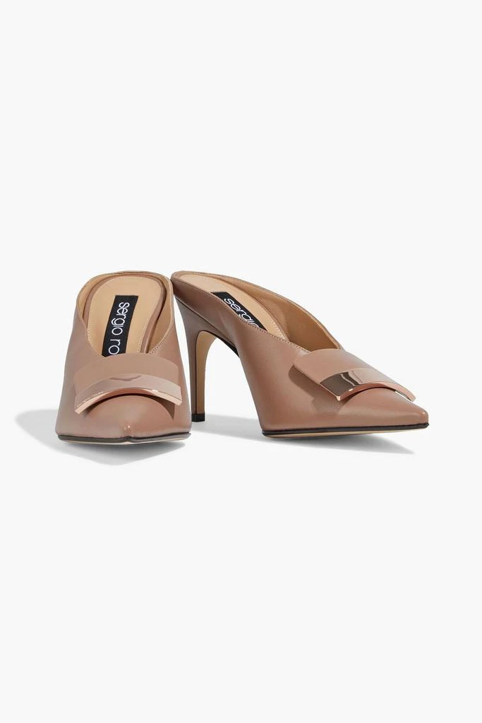 商品Sergio Rossi|sr1 embellished leather mules,价格¥1660,第2张图片详细描述