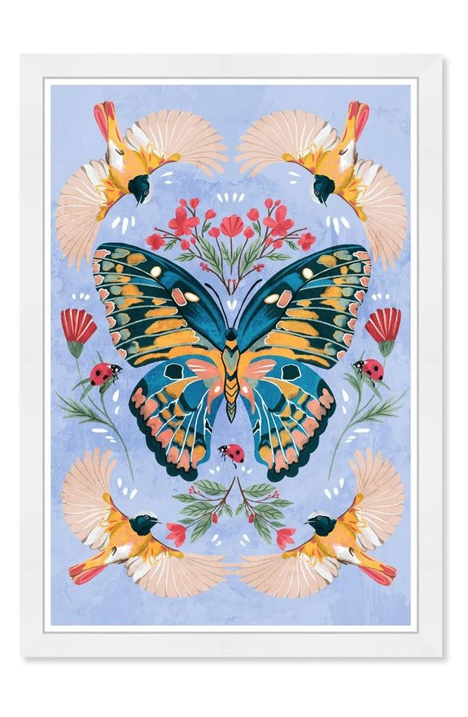 商品Wynwood Studio|Birds & Butterfly Prints Hanging Art,价格¥409,第1张图片