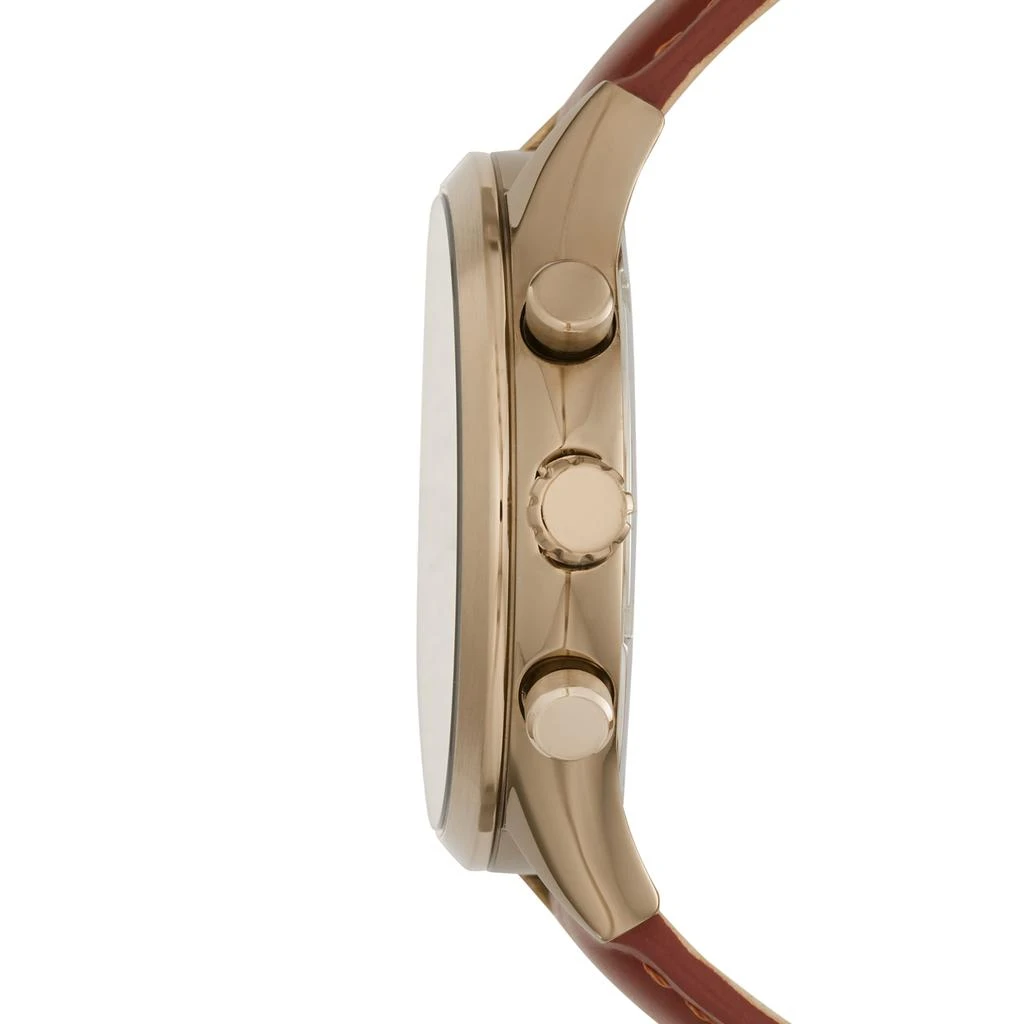 商品Fossil|Men's Fenmore Midsize Multifunction, Brown-Tone Stainless Steel Watch,价格¥766,第2张图片详细描述