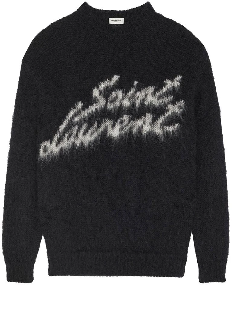 商品Yves Saint Laurent|Black mohair sweater,价格¥5053,第1张图片