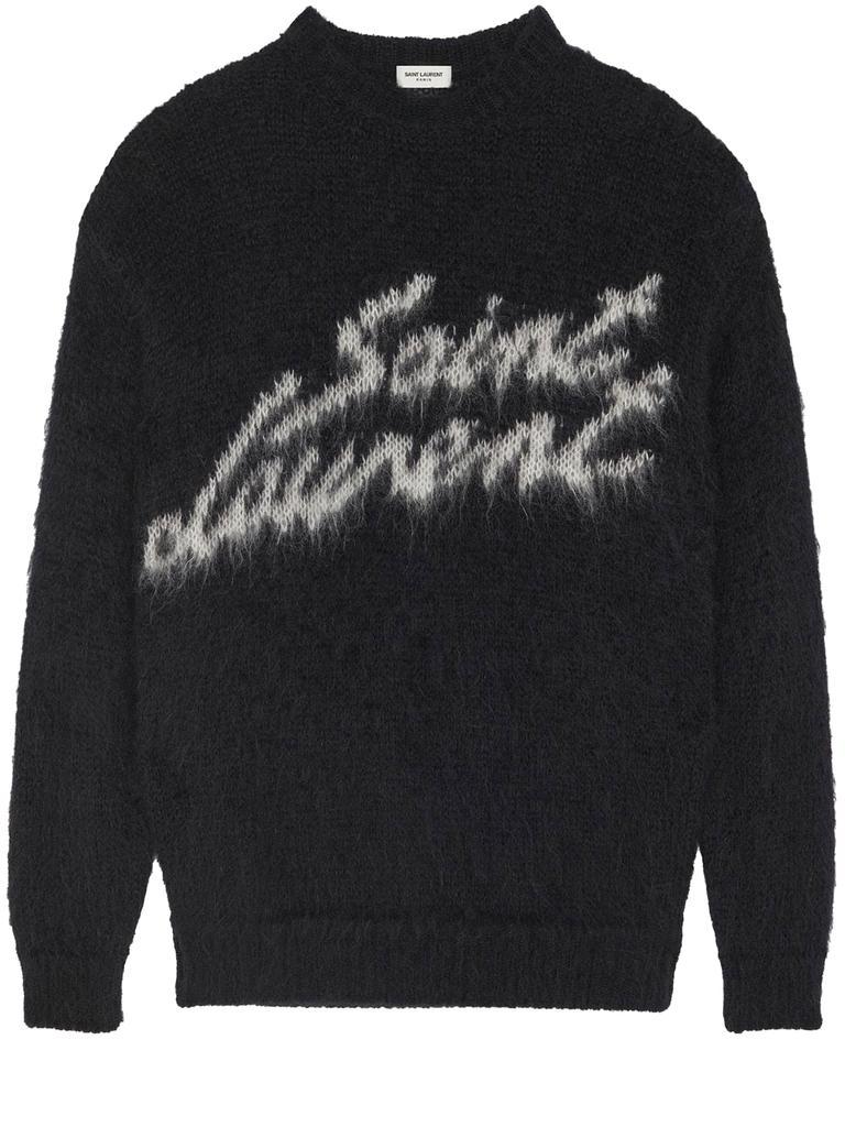 商品Yves Saint Laurent|Black mohair sweater,价格¥5229,第1张图片