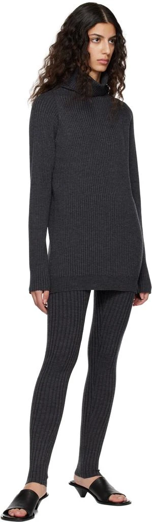 商品Totême|Gray High-Rise Leggings,价格¥985,第4张图片详细描述