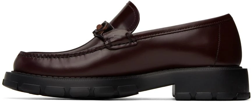 商品Salvatore Ferragamo|Burgundy Gancini Loafers,价格¥2513,第3张图片详细描述