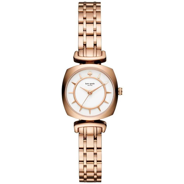 商品Kate Spade|Women's Barrow Rose Gold-Tone Stainless Steel Bracelet Watch 24mm KSW1322,价格¥842,第1张图片