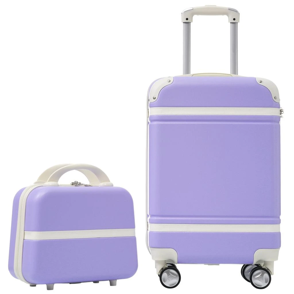 商品Streamdale Furniture|Streamdale 20 IN Hardside Luggage with Cosmetic Case,价格¥1035,第1张图片