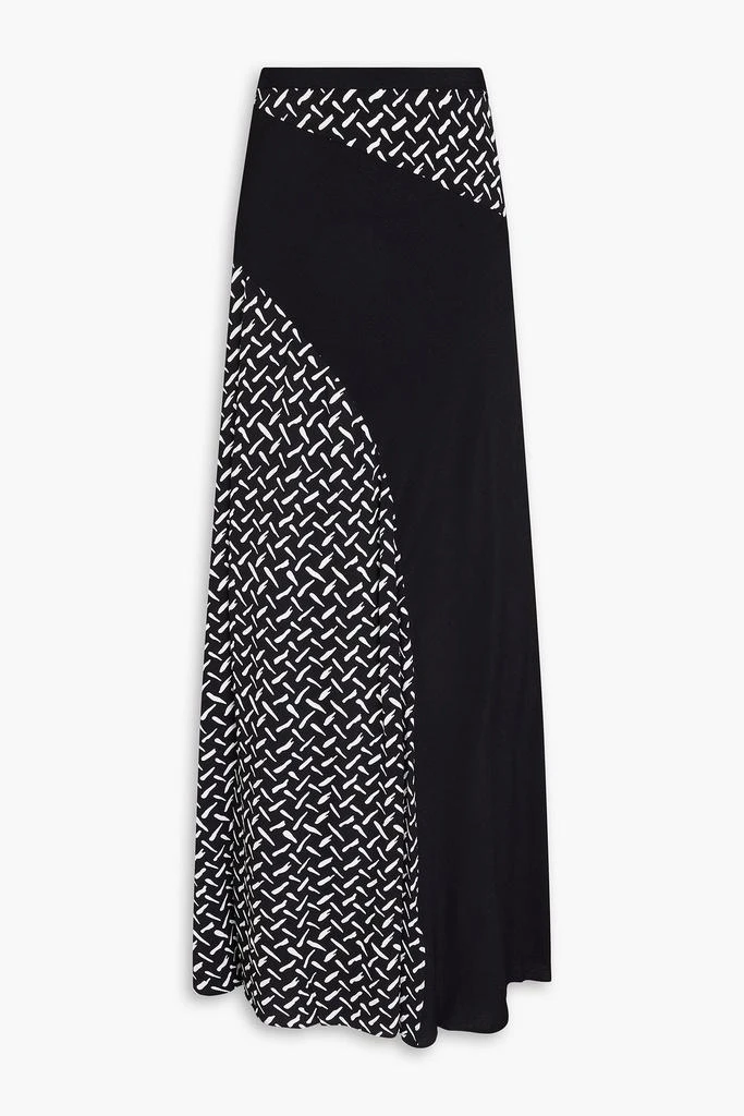 商品Diane von Furstenberg|Ronan paneled printed crepe maxi skirt,价格¥1651,第1张图片