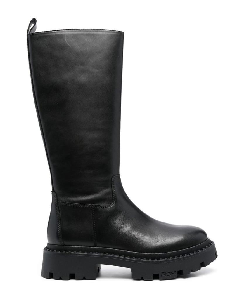 Black Calf Leather Gold Boots商品第1张图片规格展示