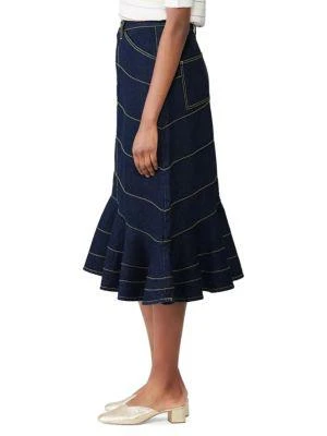 商品[二手商品] Tory Burch|​Asymmetric Stitched Denim Skirt,价格¥475,第3张图片详细描述