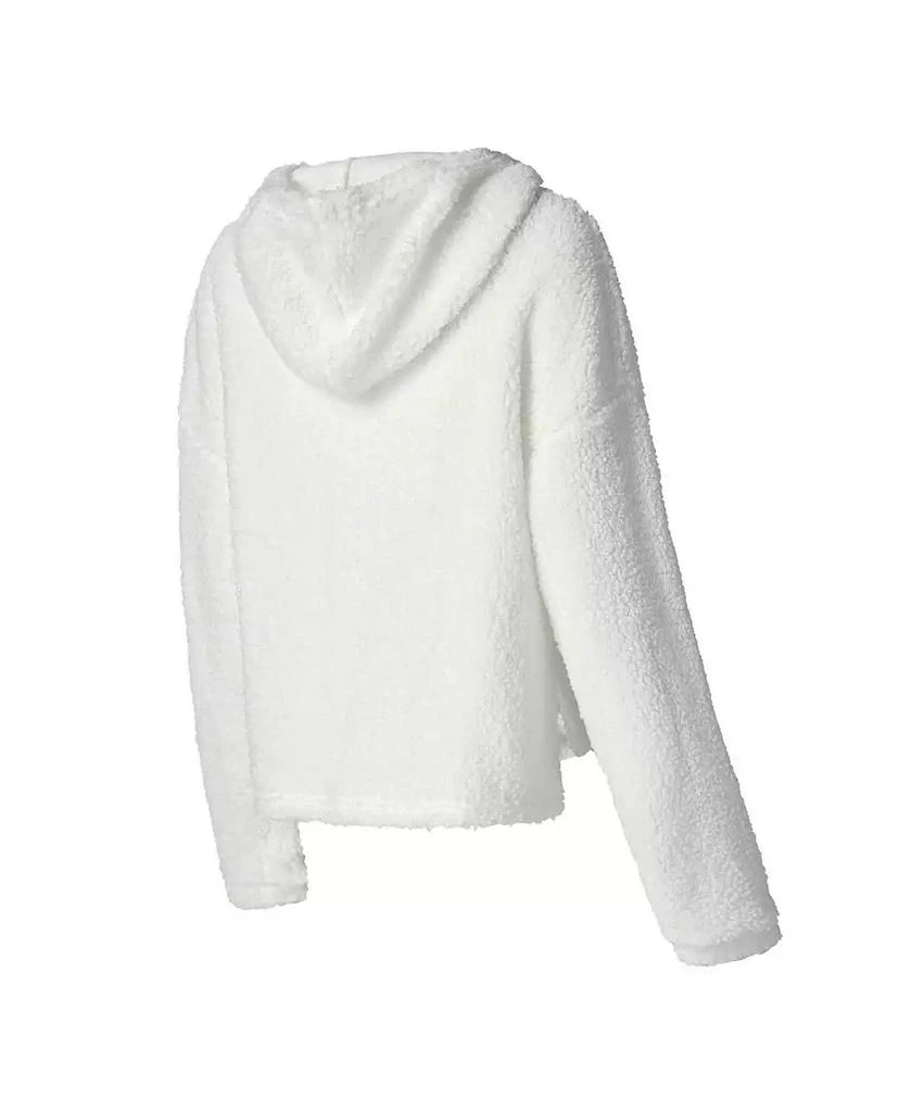 商品Concepts Sport|Women's Cream New York Yankees Fluffy Hoodie Top and Shorts Sleep Set,价格¥449,第2张图片详细描述