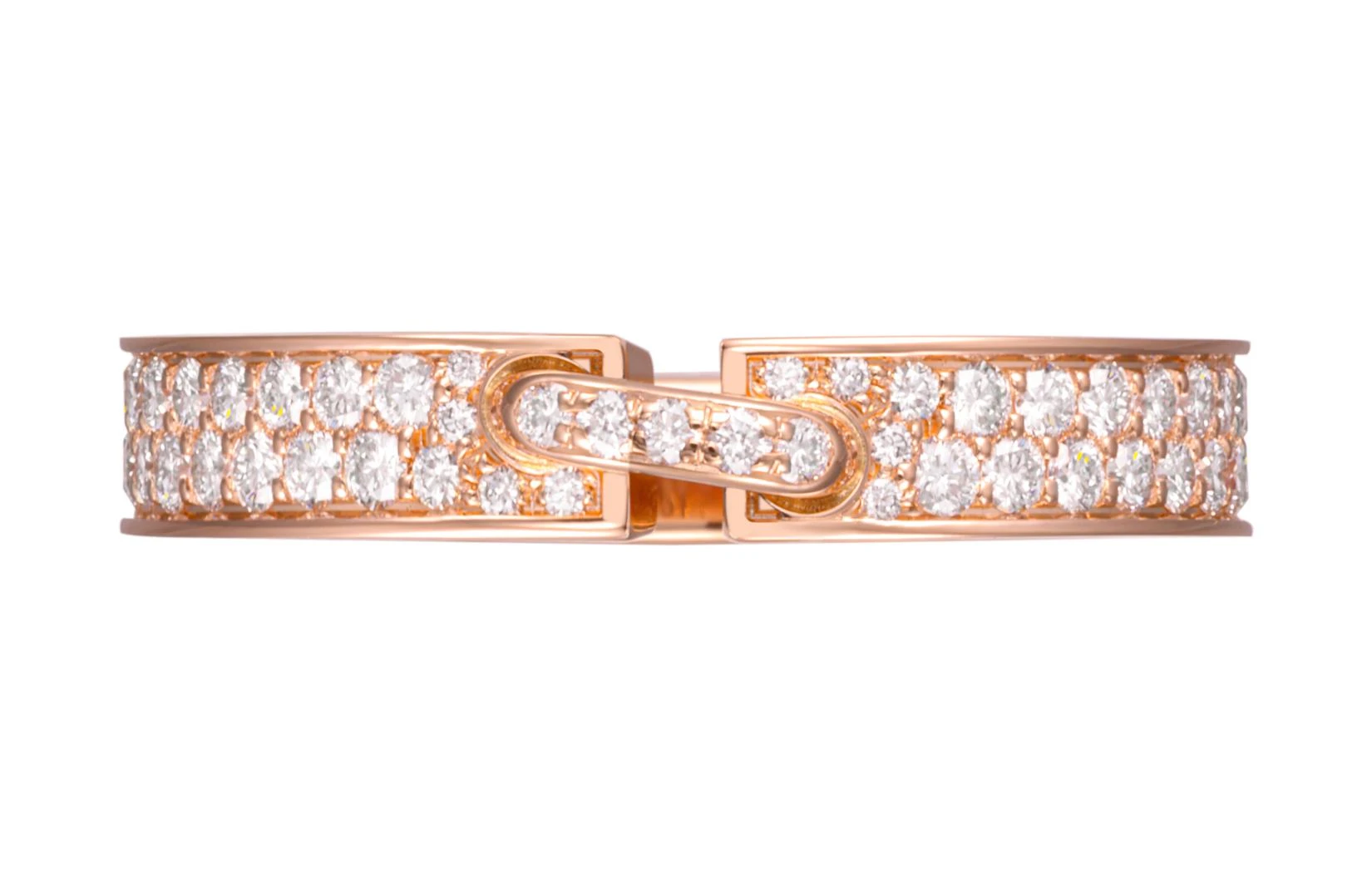 商品[国内直发] Chaumet|尚美巴黎 Liens缘系·一生系列 “一生缘”半圈钻 钻石 戒指 男女同款情侣款 玫瑰金色,价格¥34373,第1张图片